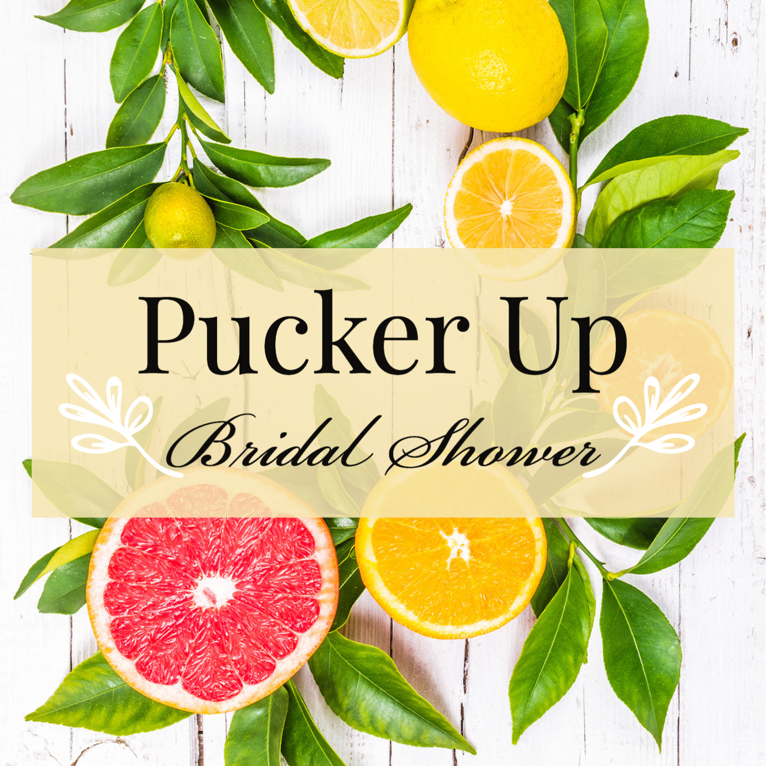 “Pucker Up” for a Citrus-Kissed Bridal Shower