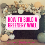 how to build a greenery wall