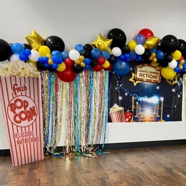 lights, camera, action party theme