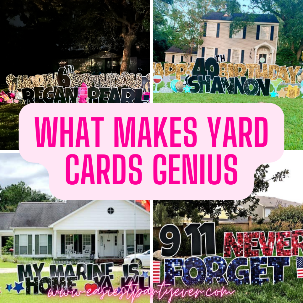 what makes yard cards genius