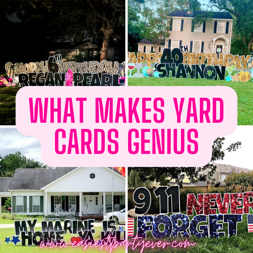 What makes yard card rentals a genius idea