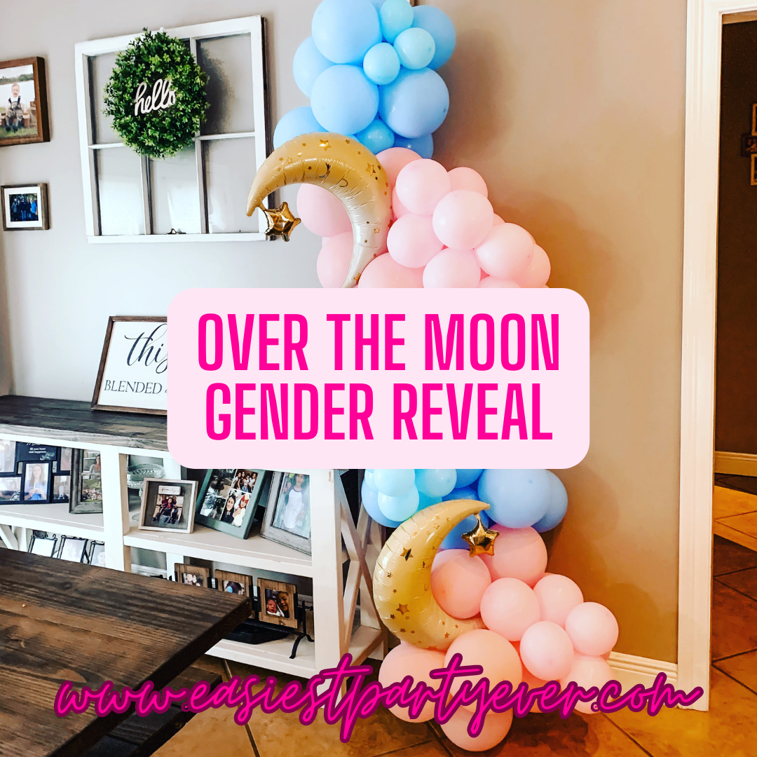 Over the moon for you, baby party theme
