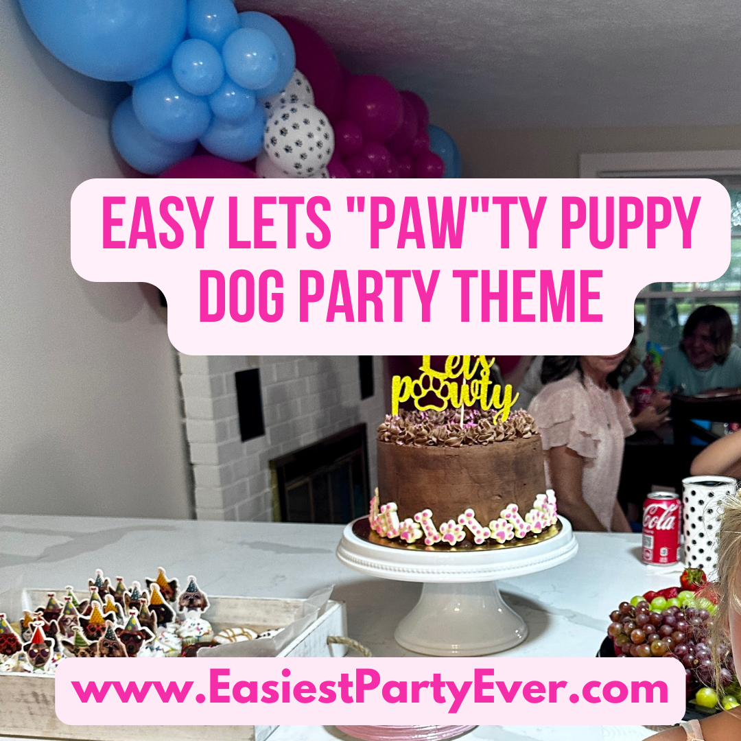 Easy Lets Pawty puppy Dog Party Theme