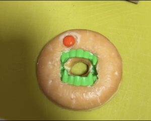 Add eyes to easy 5 minute monster donuts