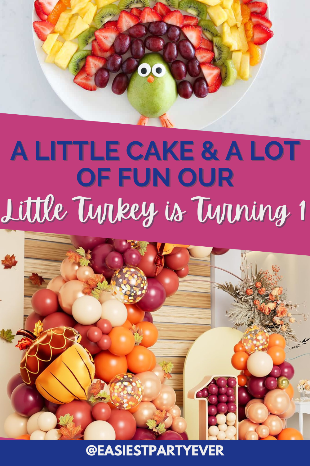 A Little Cake & Lot of Fun, Our Little Turkey is Turning ONE
