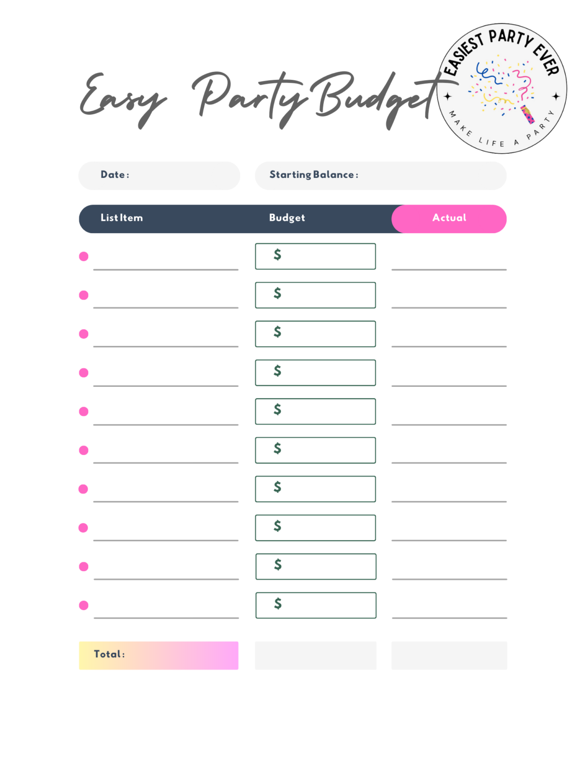 Parties Made Easy. - Easiest Party Ever