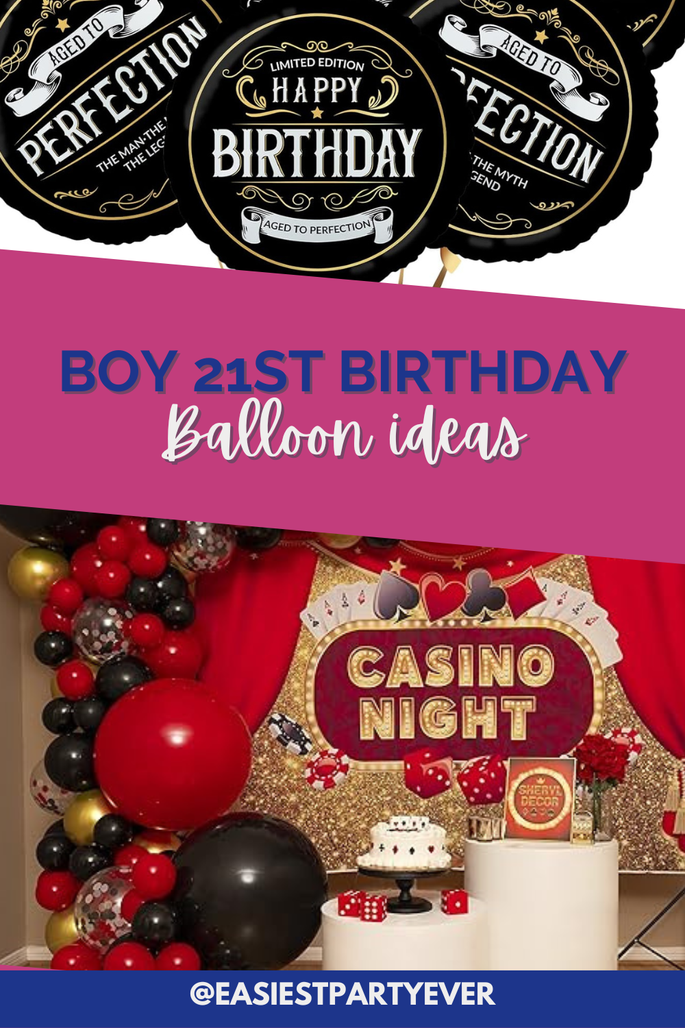 The best boy 21st Birthday balloon ideas