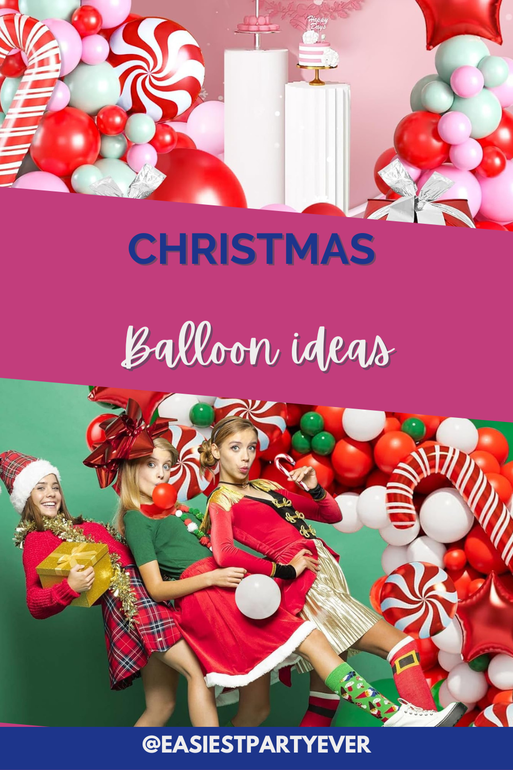 The most festive Christmas balloon arch ideas