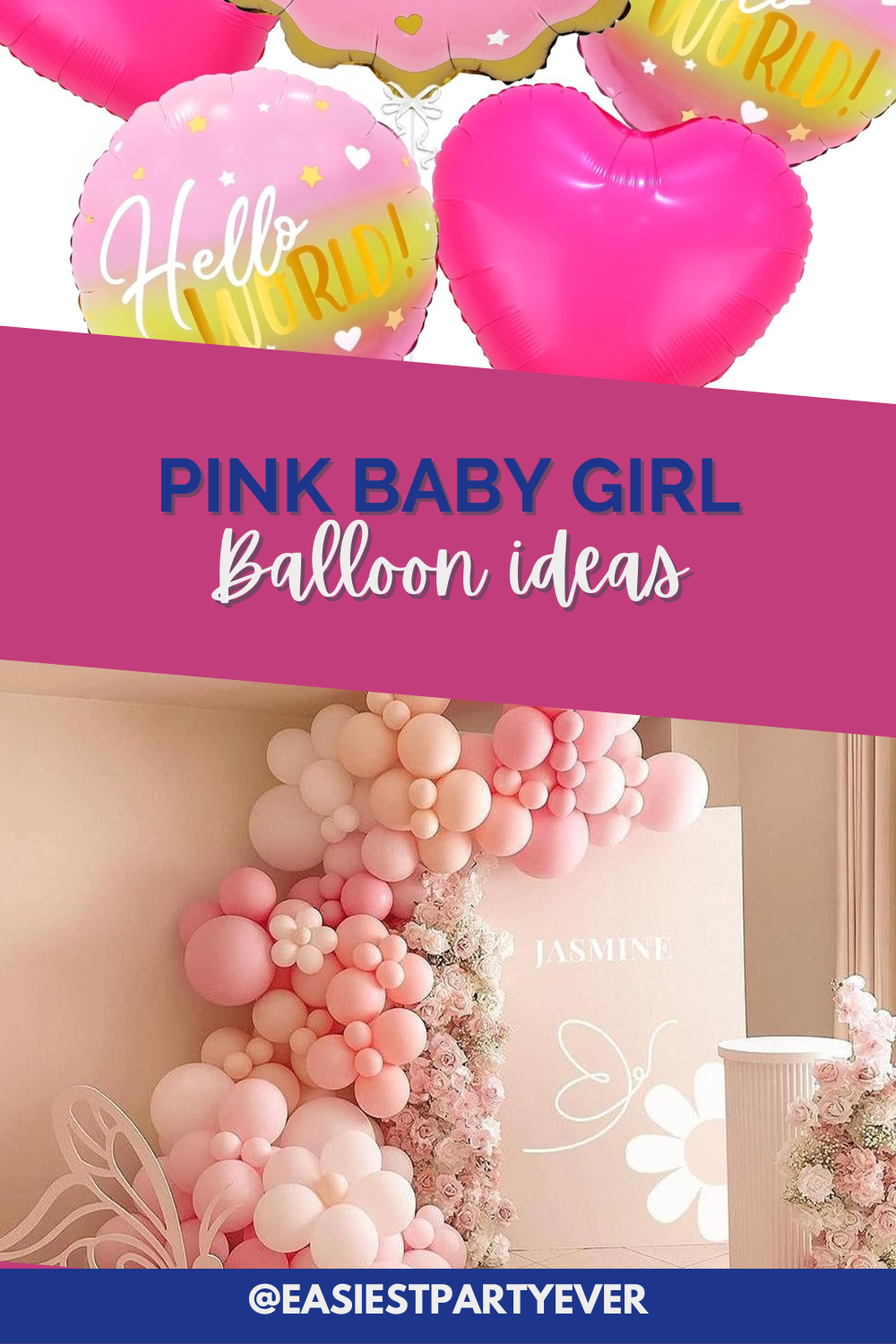 Precious pink baby girl balloons you’ll love