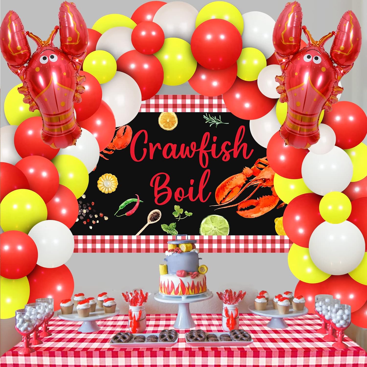 Crawfish Balloon Garland Kit